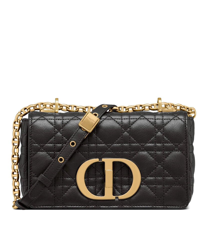 Christian Dior Small Dior Caro Bag Black